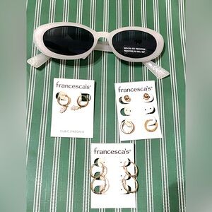 Francesca’s  earrings & Aerie sunglasses